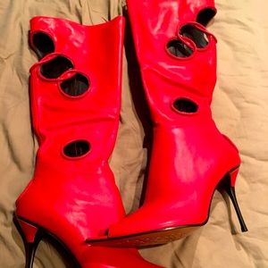 Lee Zee imported calf open toe boot